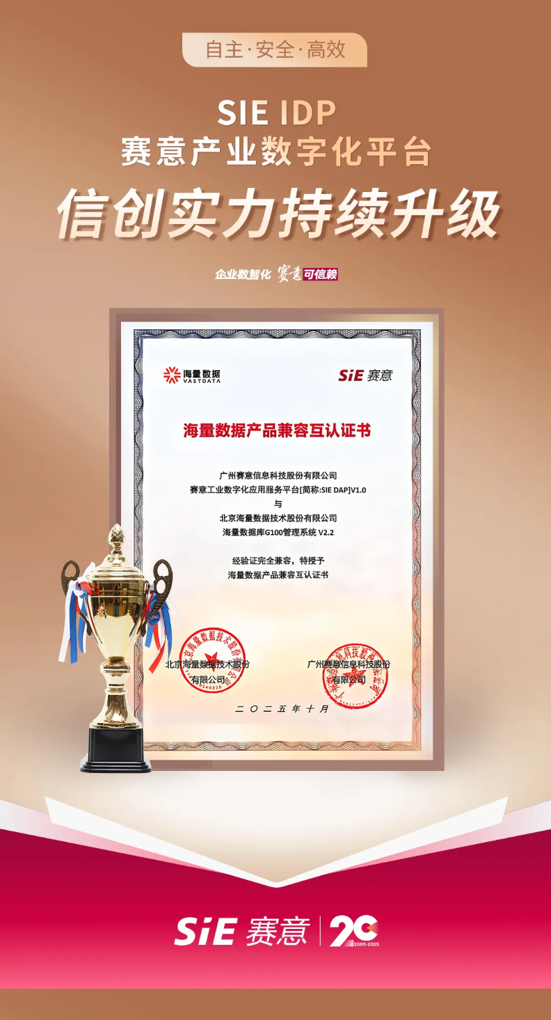 赛意IDP斩获海量数据认证，以“小快轻准”驱动中小企业数字化跃升